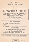 Concert 26 avril 1985