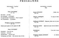 Programme Concert 14 mai 1983